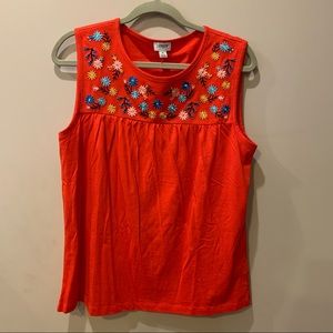 JCREW FACTORY embroidered top